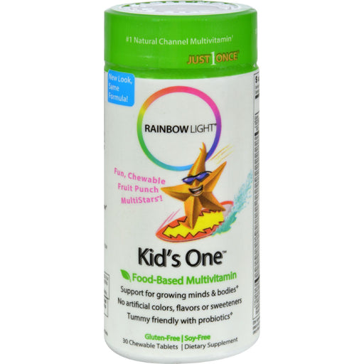 Rainbow Light Kids One MultiStars Fruit Punch - 30 Chewable Tablets