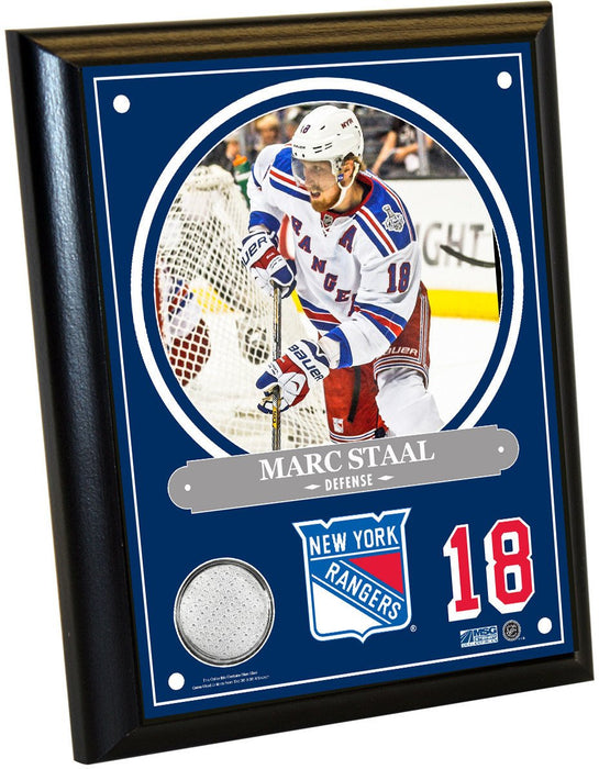 Marc Staal 8x10 Player Plaque w/ Game Used Uniform