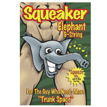 Male Power: Squeaker Elephant G-String