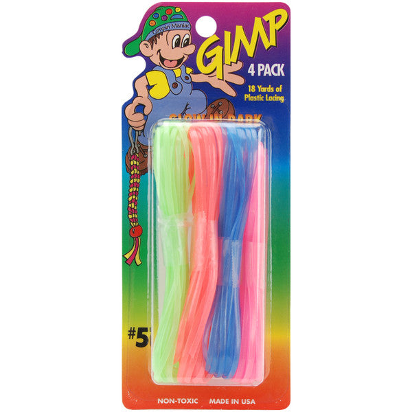 Gimp Plastic Lacing Neon - 4 Ct