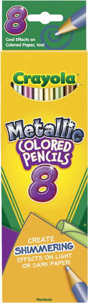 Crayola Metallic Colored Pencils-8/Pkg Long