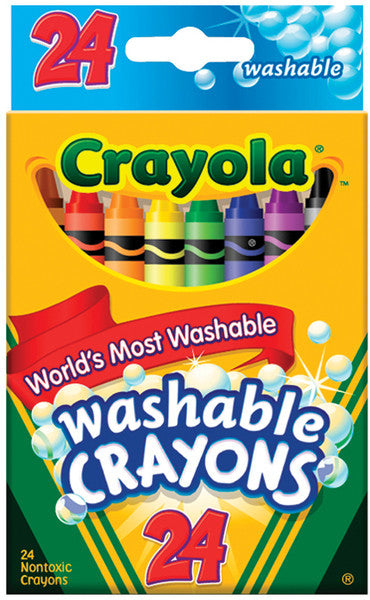 Crayola Washable Crayons-24/Pkg