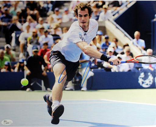 Andy Murray Signed Stretching For Ball Horizontal 11x14 Photo (JSA)