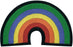 Patches For Everyone Iron-On Appliques-Rainbow 1/P