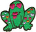 Patches For Everyone Iron-On Appliques-Frog 1/Pkg