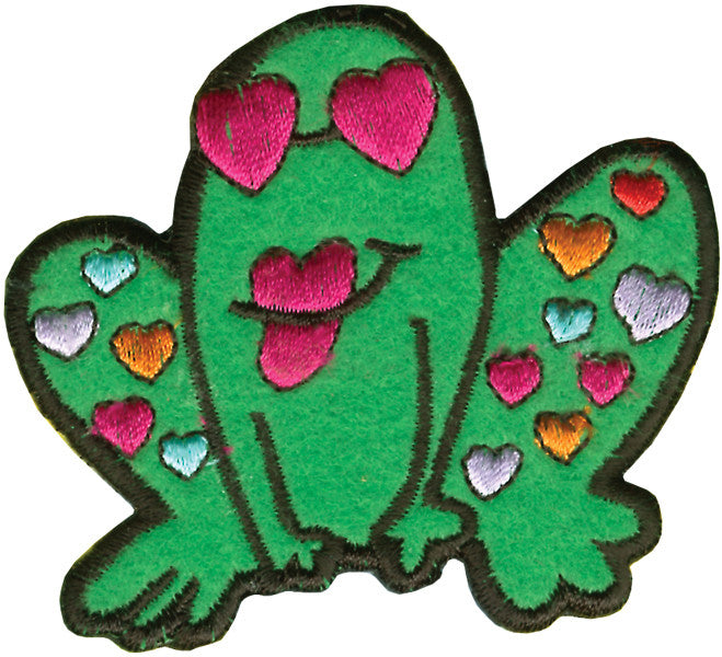 Patches For Everyone Iron-On Appliques-Frog 1/Pkg