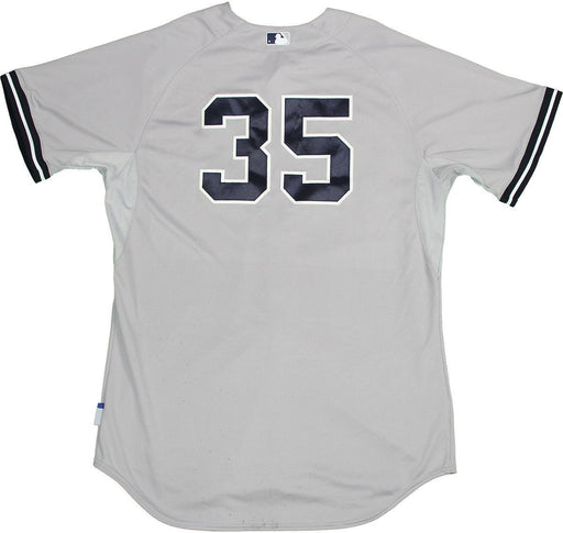 Michael Pineda Jersey - NY Yankees 2015 Game Used #35 Grey Cool Base Jersey (6/28/2015) (HZ859339) (0000005603) (Size 52)