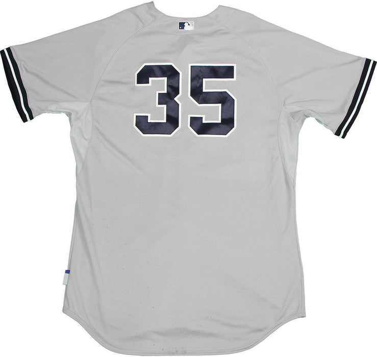 Michael Pineda Jersey - NY Yankees 2015 Game Used #35 Grey Cool Base Jersey (6/28/2015) (HZ859339) (0000005603) (Size 52)