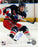 Michael Del Zotto Signed Skating in Navy Jersey 8x10 Photo