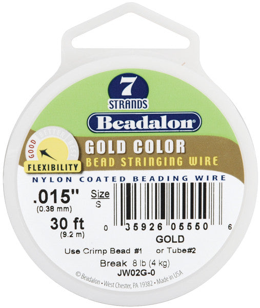 Gold 7 Strand Stringing Wire - 0.015"