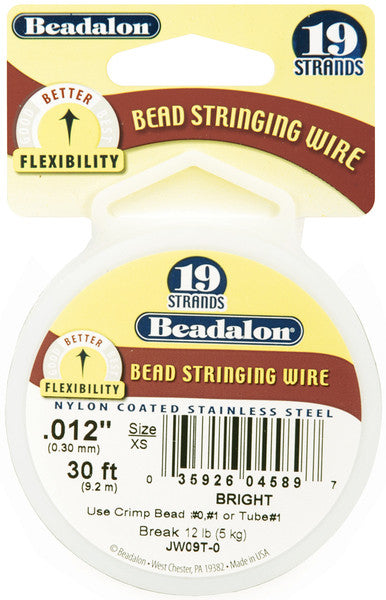 Bright 19 Strand Stringing Wire - 0.015"