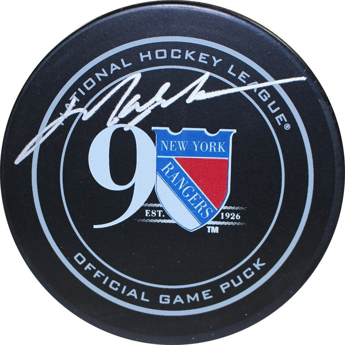 Mark Messier Signed New York Rangers 90th Anniversary Official Game Puck