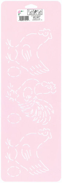 Quilt Stencils-5" Chicken Border