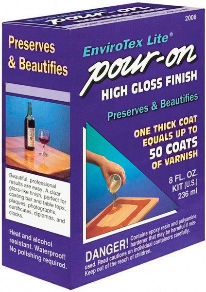 EnviroTex Lite Pour-On High Gloss Finish - 8 oz.