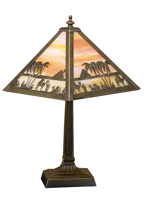 10 Inch H Camel Mission Accent Lamp