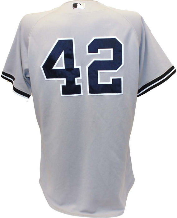 Mariano Rivera Jersey -  NY Yankees 2011 Game Worn #42 Grey Jersey (46) (FJ616847)