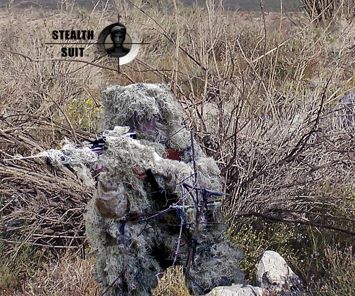 Paintball Sniper 4-Piece Desert Ghillie Suit - ML