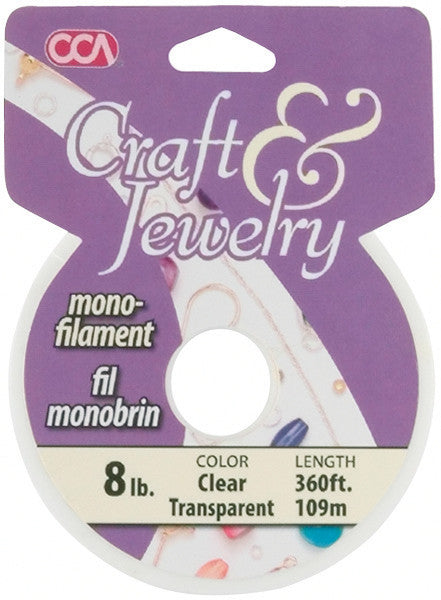 Clear #8 Monofilament Cord - 360 Feet