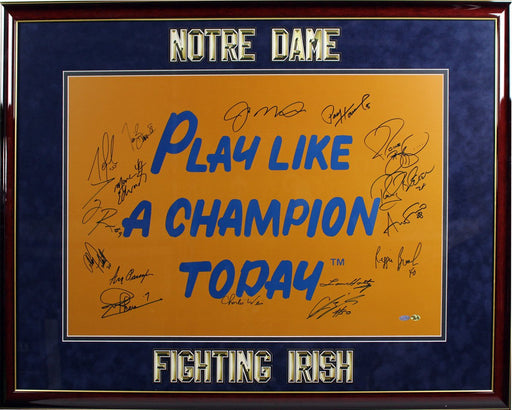 Play Like A Champion Today 16 Signature 20x30 Poster Elite Framed