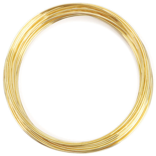 Gold Plated Memory Wire Bracelet - 30 Loops