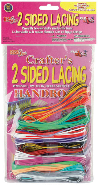 Flex Rex Duo Two Sided Plastic Lacing - 200 Feet