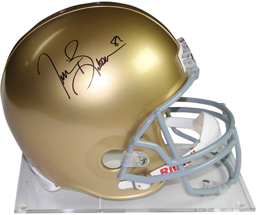 Tim Brown Signed Notre Dame Proline Helmet