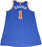 Kevin Seraphin New York Knicks 2015-16 Game Used #1 Blue Jersey (2/19/2016 at Brooklyn Nets) (3XL) (NKN03932)