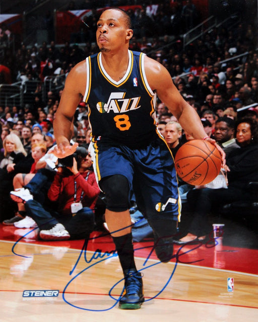 Randy Foye Utah Jazz Drives Up Court  Signed 8x10 Photo