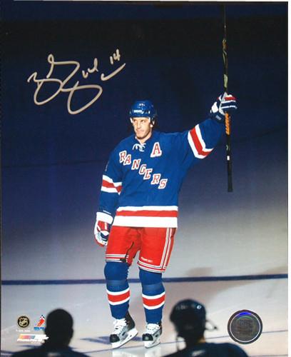 Brendan Shanahan Autographed Salute The New York Crowd 8x10 Photograph