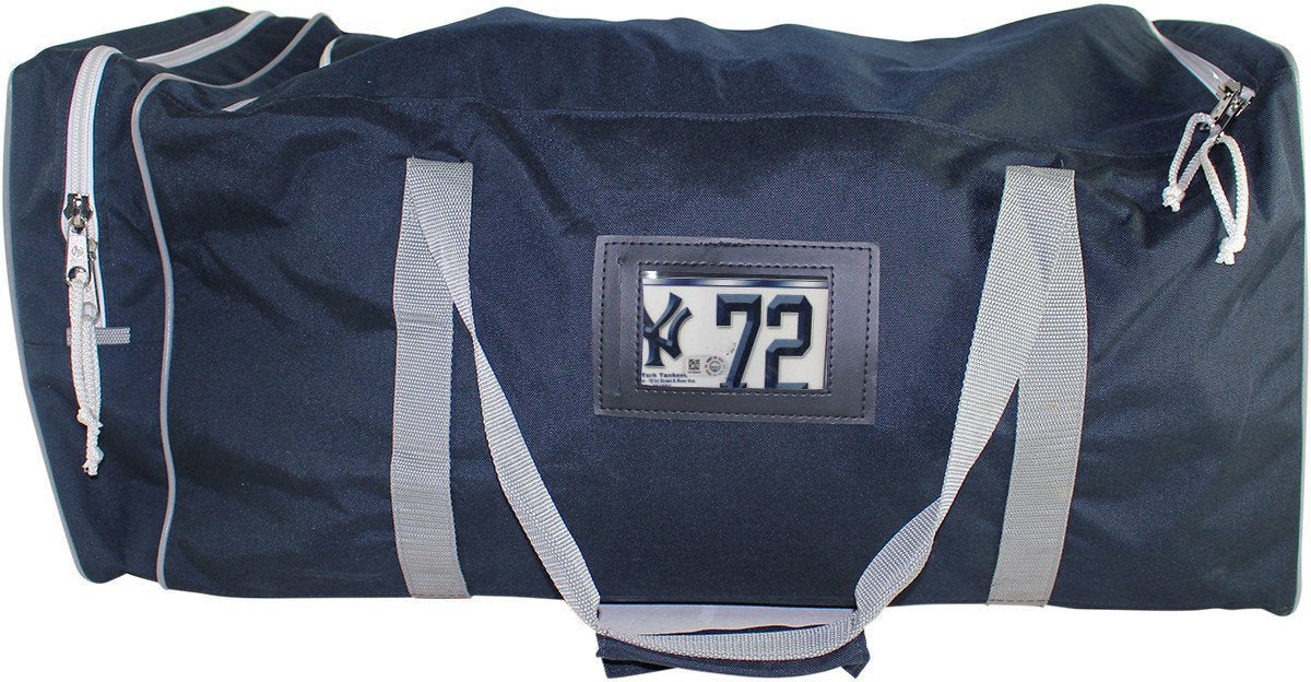 Slade Heathcott Equipment Bag - NY Yankees 2015 Team Issued #72 Equipment Bag (HZ999481)