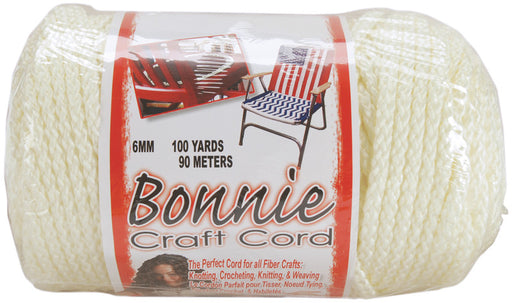 Macrame Craft Cord Ivory - 6mm x 100 Yards