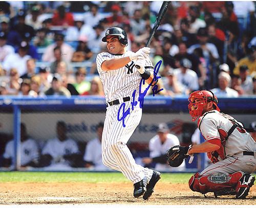 Ivan Rodriguez Yankees Home Batting Horizontal 8x10 Photo