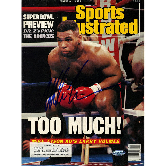 Mike Tyson Signed 211988 Sports Illustrated Magazine