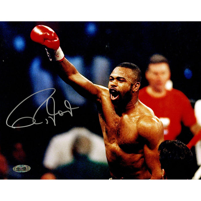 Roy Jones Jr. Signed Celebrating vs. Virgil Hill 16x20 Horizontal Photo