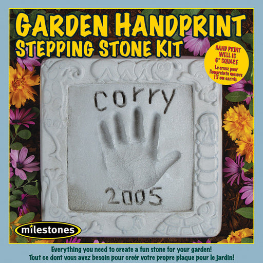 Garden Hand Print Stepping Stone Kit - 8" x 8"