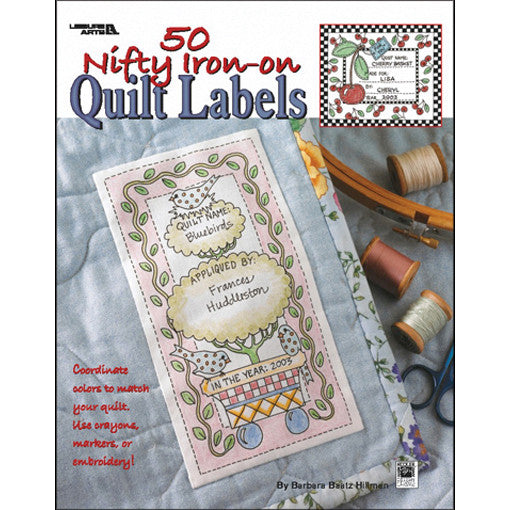 Leisure Arts-50 Nifty Iron-On Quilt Labels