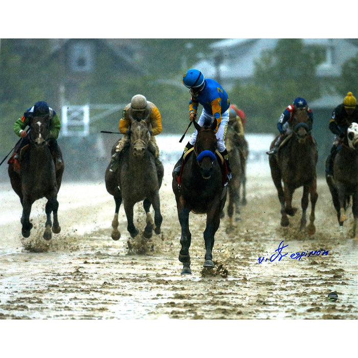 Victor Espinoza Signed 2015 Preakness Looking Back 11x14 Photo