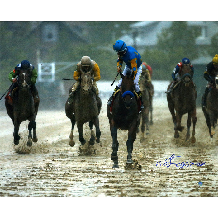 Victor Espinoza Signed 2015 Preakness Looking Back 16x20 Photo