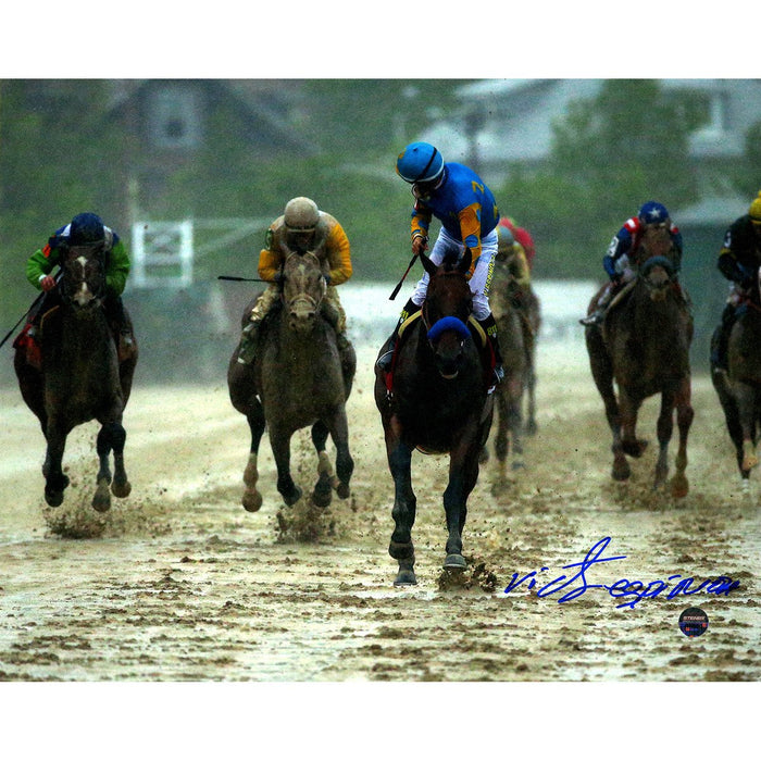 Victor Espinoza Signed 2015 Preakness Looking Back 8x10 Photo