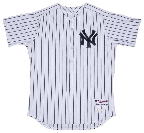 Marcus Thames New York Yankees 2017 Spring Training Opening Day Game Used #63 Pinstripe Jersey (JC002645)(48)