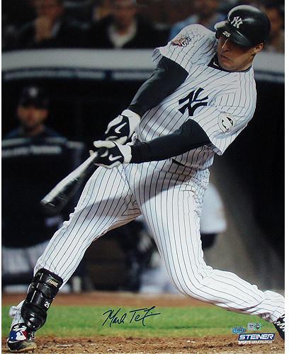 Mark Teixeira 2009 WS Game 6 Hit Vertical 16x20 Photo (MLB Auth)