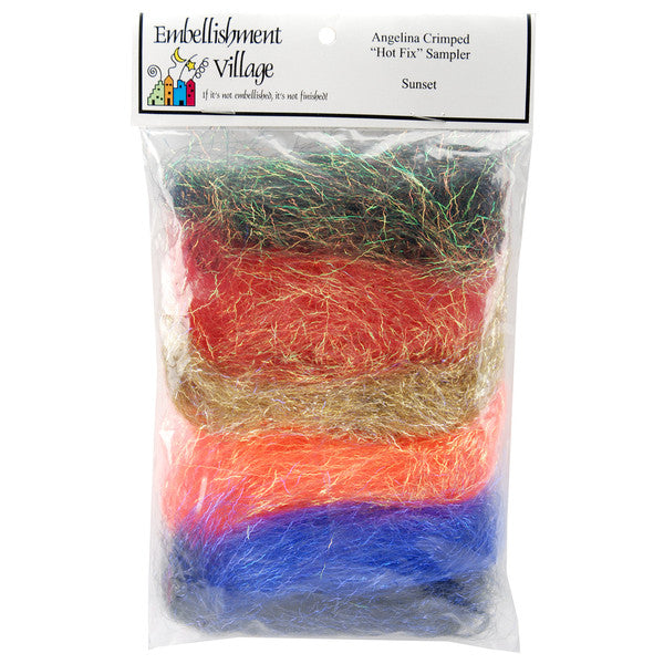 Angelina Crimped Cut Fibers .1 Ounce 6/Pkg-Sunset