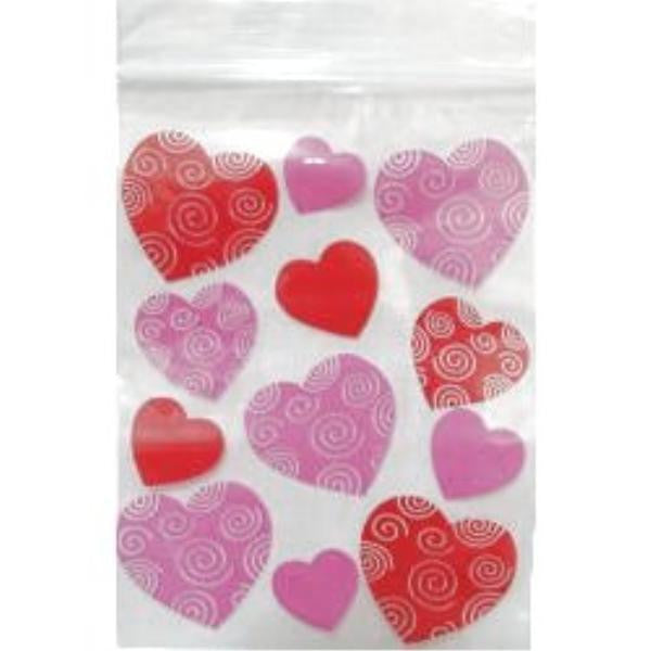 Swirled Hearts Resealable Bag