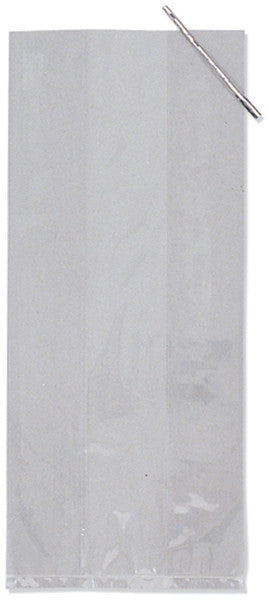 Clear Cellophane Treat Bags 20 Piece Set - 5" x 11.25"