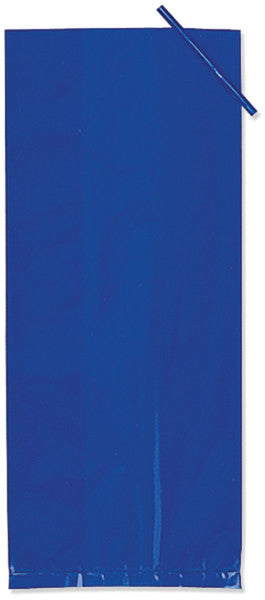 Blue Cellophane Treat Bags 20 Piece Set - 5" x 11.25"