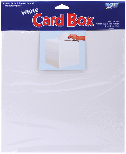 Foldable Card Box White - 12" x 12" x 12"