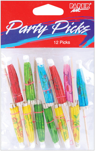 Party Picks 12 Piece Set - Cocktail Parasols