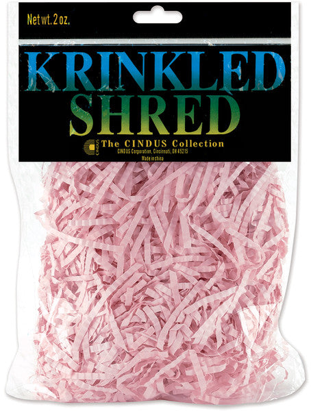 Krinkled Shred 2 oz. Solids - Baby Pink