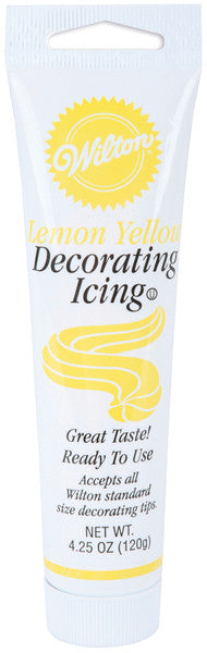 Decorating Icing Lemon Yellow - 4.25 oz.