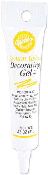 Lemon Yellow Decorating Gel - 0.75 oz.